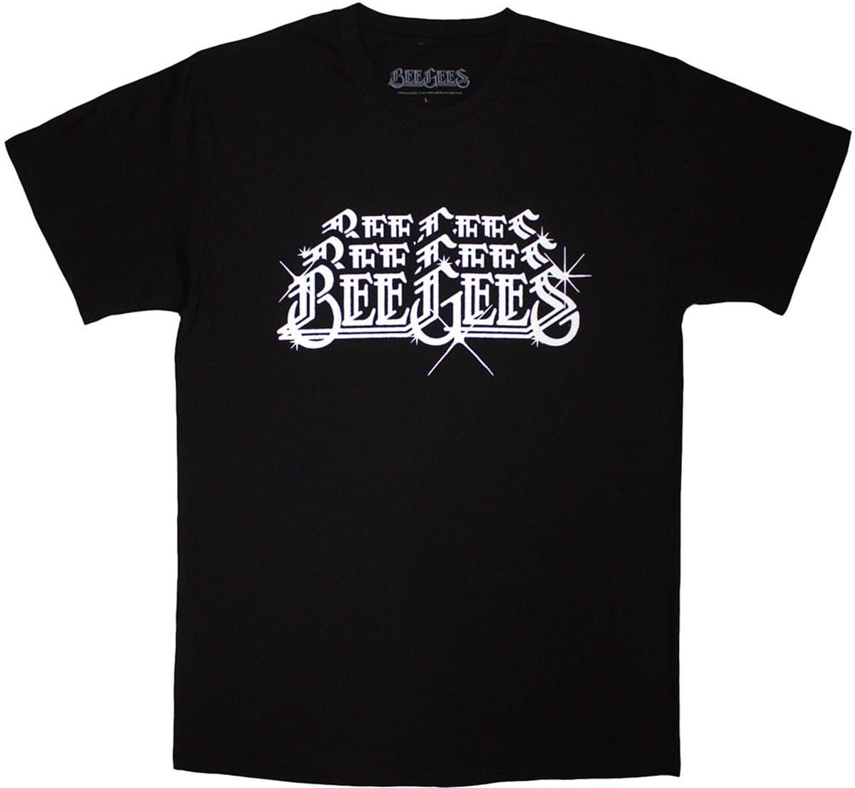 Bee Gees - Stacked Logo Heren T-shirt - L - Zwart