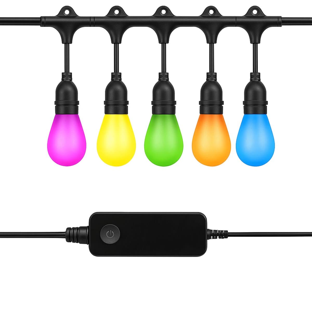 Nince Tuinverlichting 15 Meter RGB - Sfeerverlichting Voor In De Tuin - Lichtsnoer