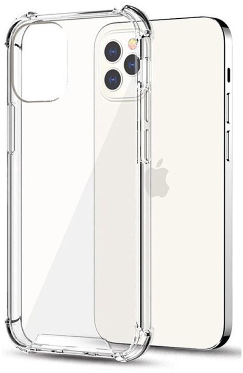 Eisenz King Kong Transparant Shockproof Hoesje Geschikt voor iPhone 17 Pro – Anti-Slip TPU – Valbestendig – Airbag Hoeken – Krasvast – Transparant Telefoonhoesje