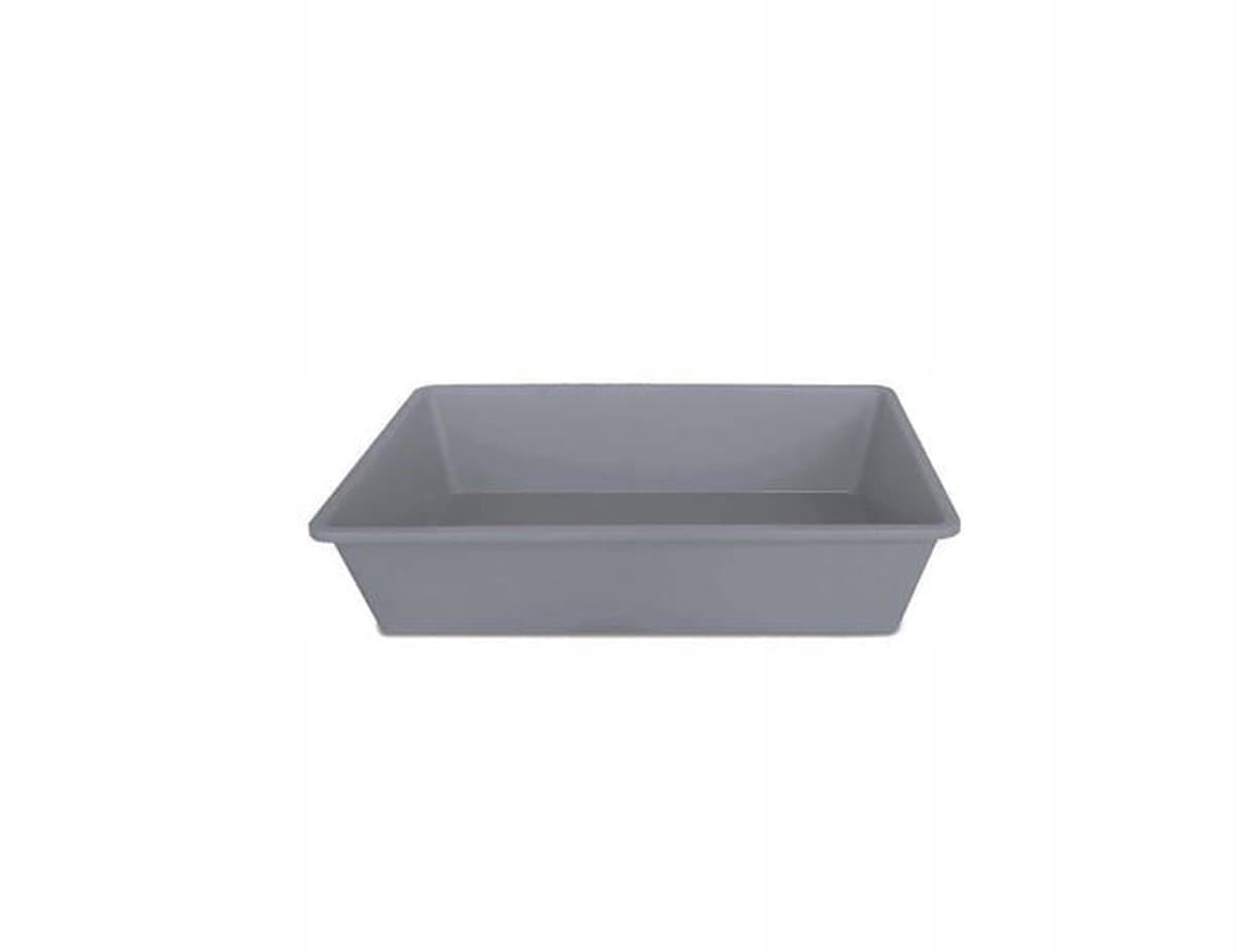 Zolux Open Kattenbak 40x30x10cm Grijs - Hoge Kwaliteit