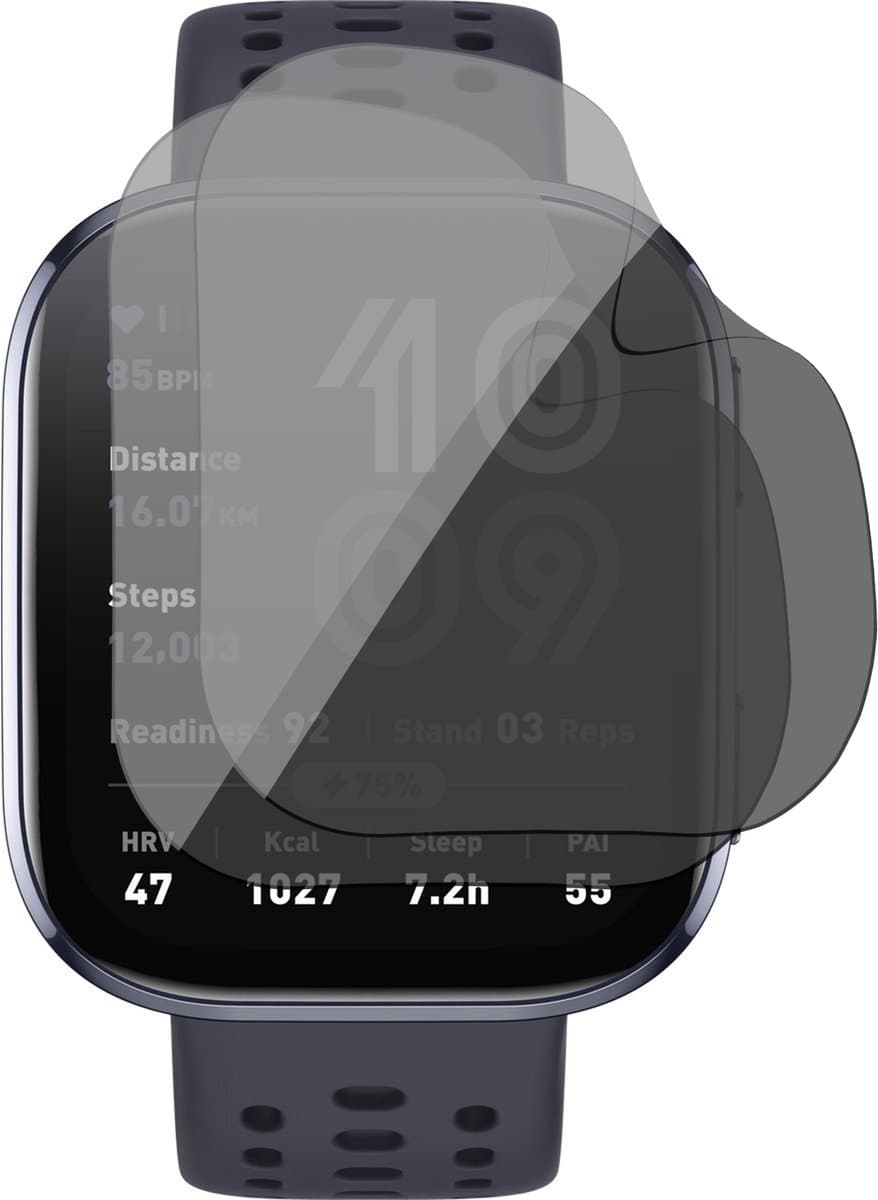 Privacy Screenprotector geschikt voor Amazfit Bip 6 - 2x FlexGuard Screen Protector