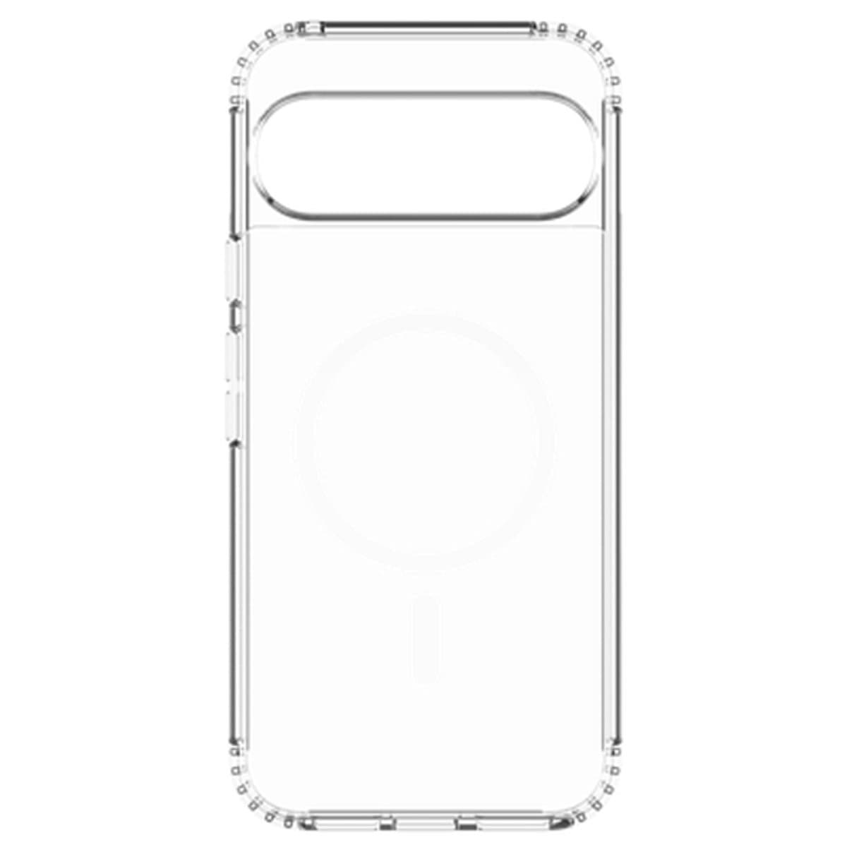 Just in Case hoesje geschikt voor Google Pixel 10 Pro XL Hoesje geschikt voor MagSafe - Military Grade Backcover - Transparant