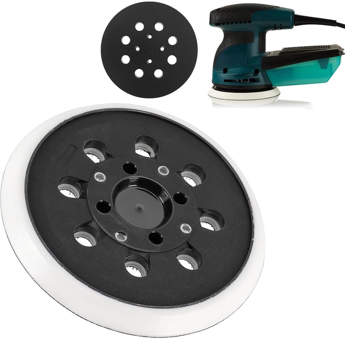 125 mm Zelfklevend Schuurpad – Voor Bosch PEX-serie & Poweka Excentrische Schuurmachines