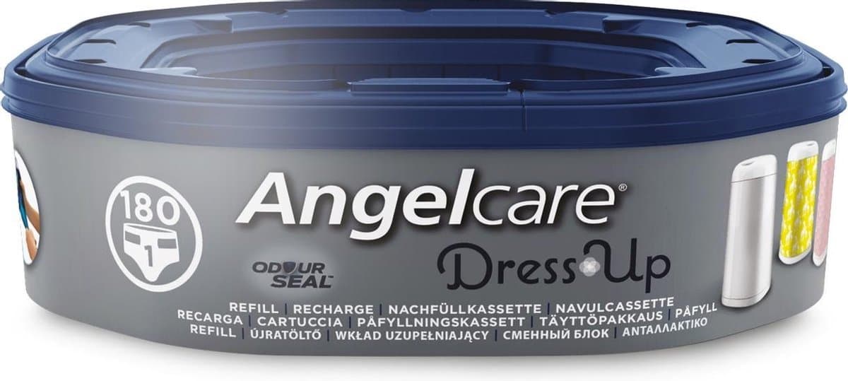 AngelCare Navulling Luieremmer Baby - Achthoekige Navulcassette - Voor Dress Up - 1 Stuk