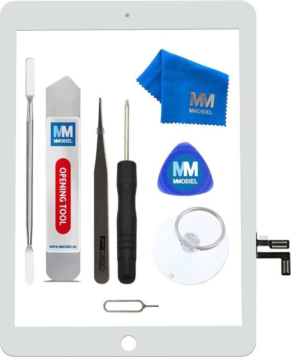 MMOBIEL Digitizer Scherm Display Glas Touchscreen voor iPad 5 2017 (WIT) - inclusief Tools