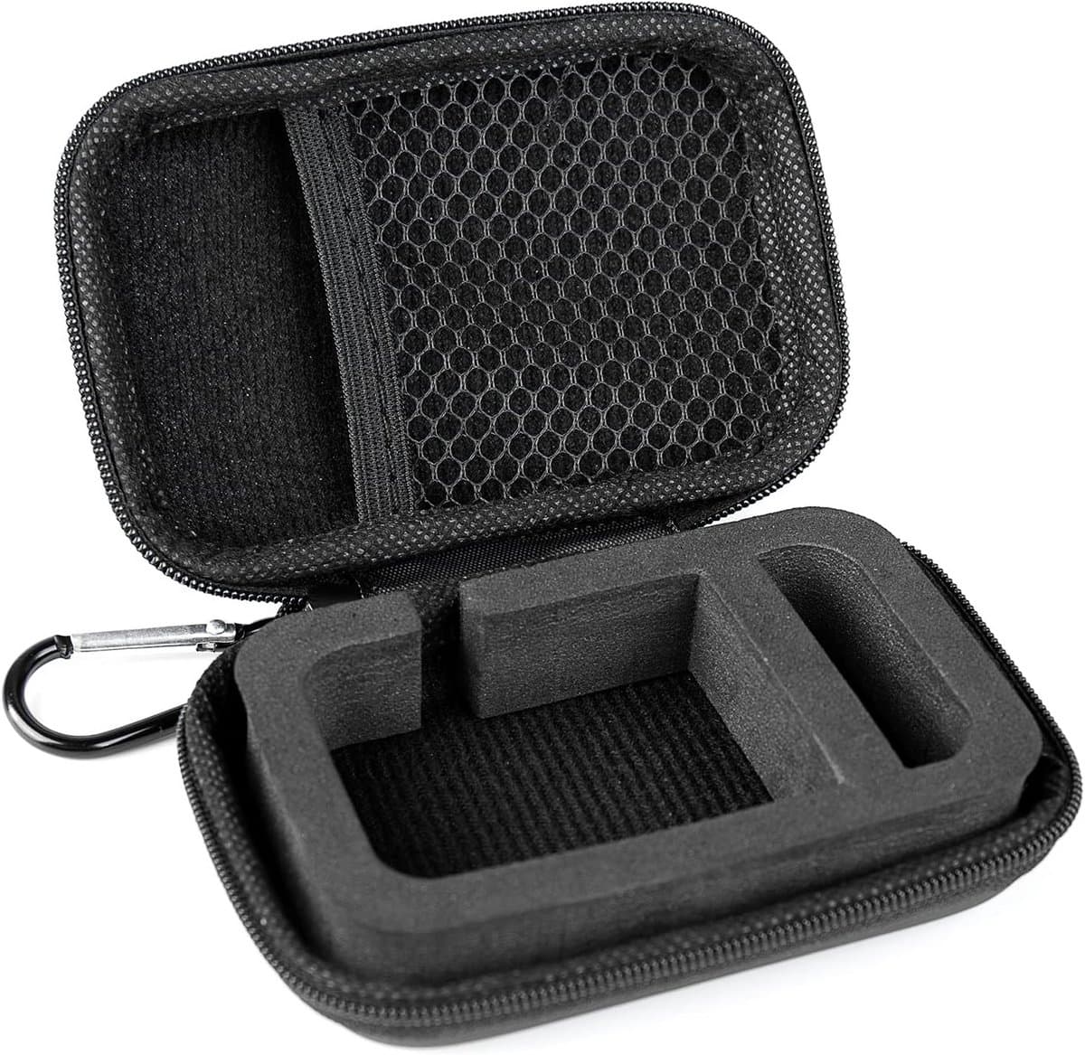 Reisdoos voor In-Ear Monitors en Oordopjes met Karabijnhaak