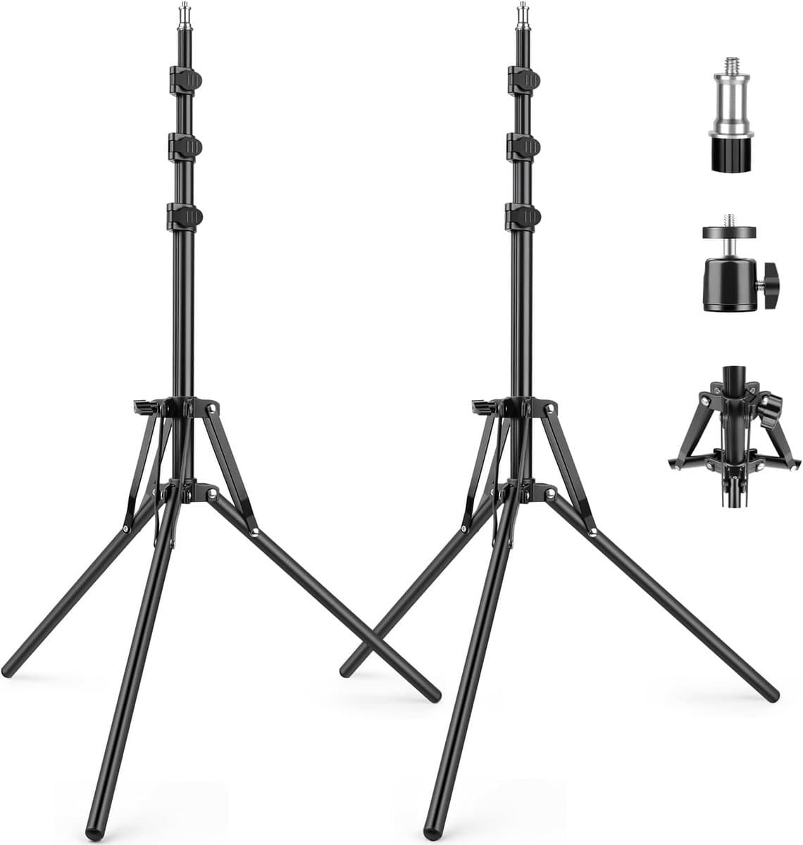 Professioneel Telefoonstatief en Lichtstatief 165cm Verstelbaar voor Camera en Ringlamp