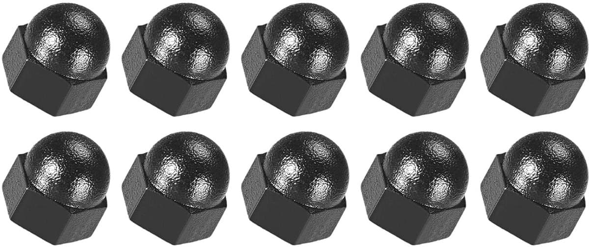 Hex Dopmoeren - Koepelmoeren Nylon - Elektronica Bevestigen - M3 Binnendraad - 20 Stuks - Zwart