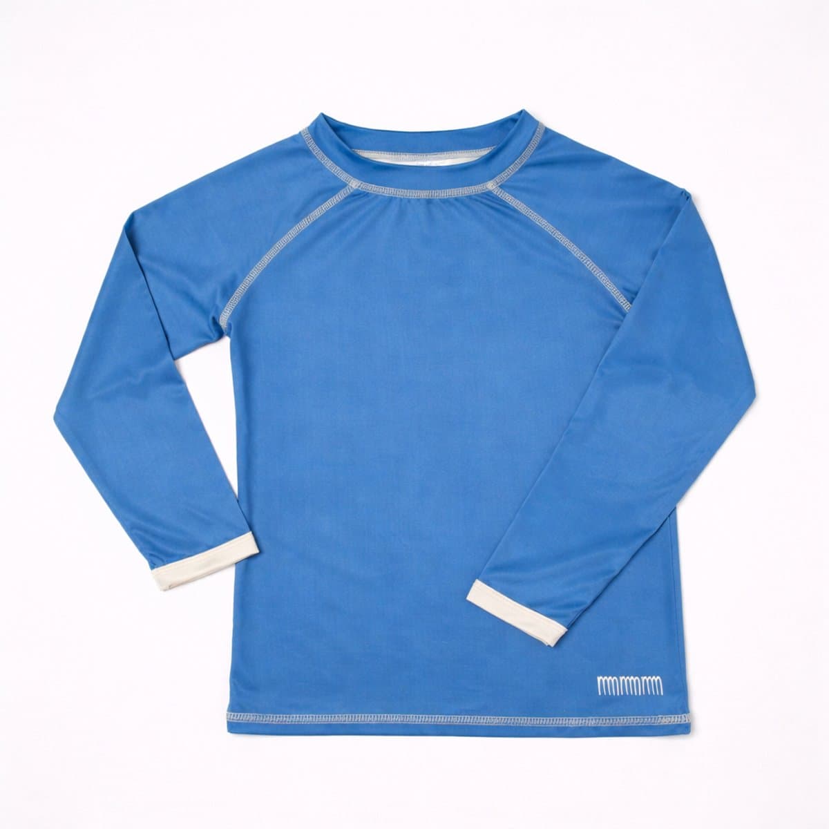 Ducksday - UV-Zwemshirt voor kinderen - UV-werend UPF50+ - Rashguard met Lange mouwen - unisex - Blauw effen - maat 12 jaar