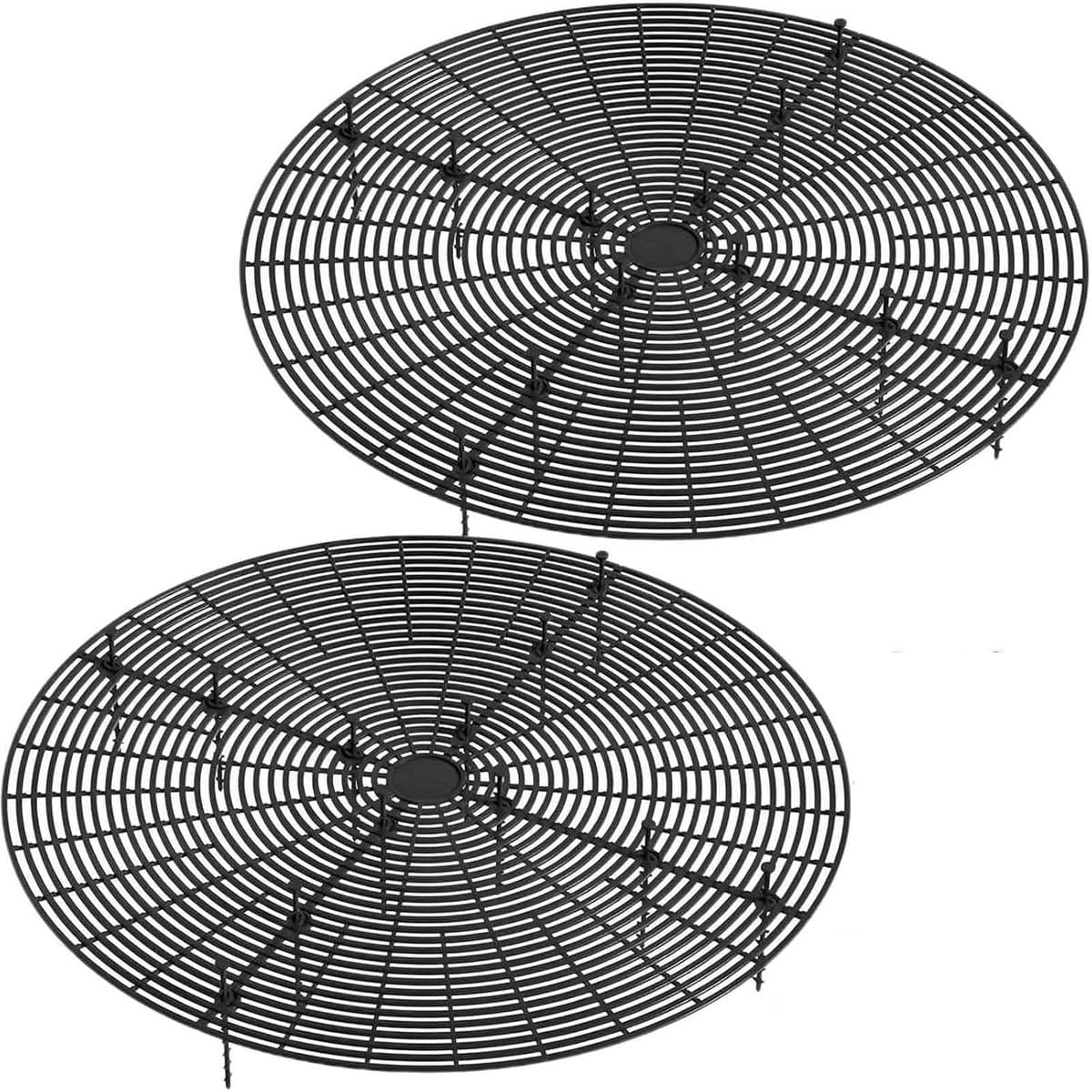 longziming -Set van 2 Grote Snijbare Bloemnetten met Diepe Ondersteuning, Potdeksel, Geschikt voor Huisdieren, 52 cm (Zwart)
