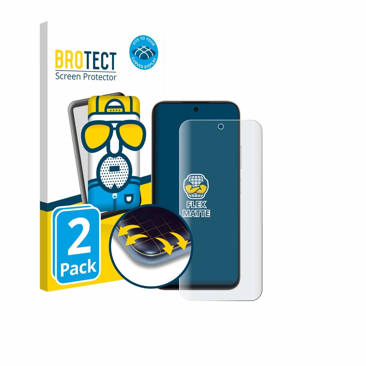 BROTECT - Screenprotector voor Oppo A6t Pro - Folie Beschermfolie matte volledig dekking 2 Stuks
