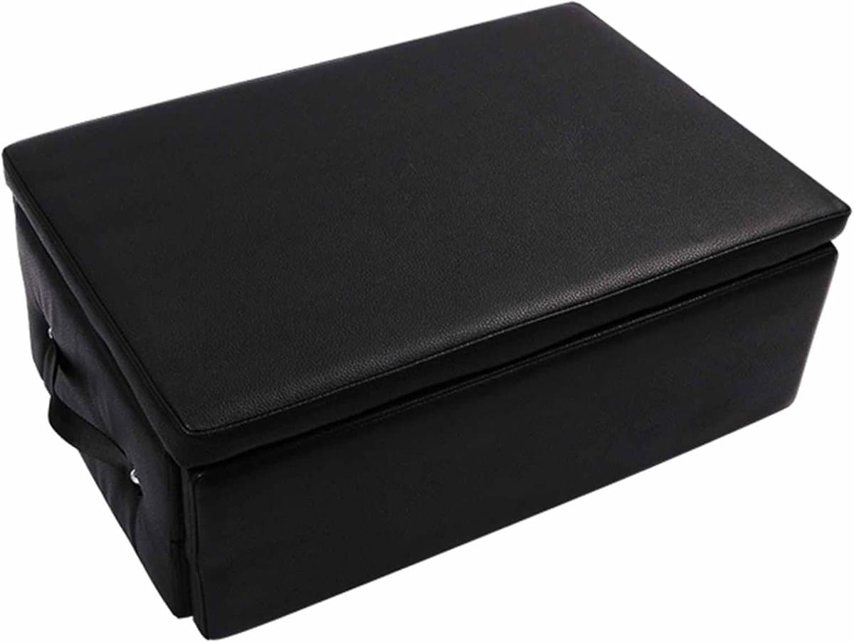 Pilates Zitkist - Core Trainer Box - Thuisstudio Training - Ruimtebesparend Opvouwbaar - 62x43x23cm - Zwart