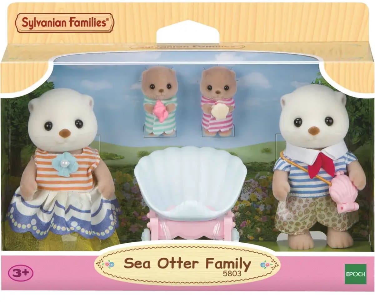 Sylvanian Families - zeeotterfamilie (5803) - poppen en poppenhuizen