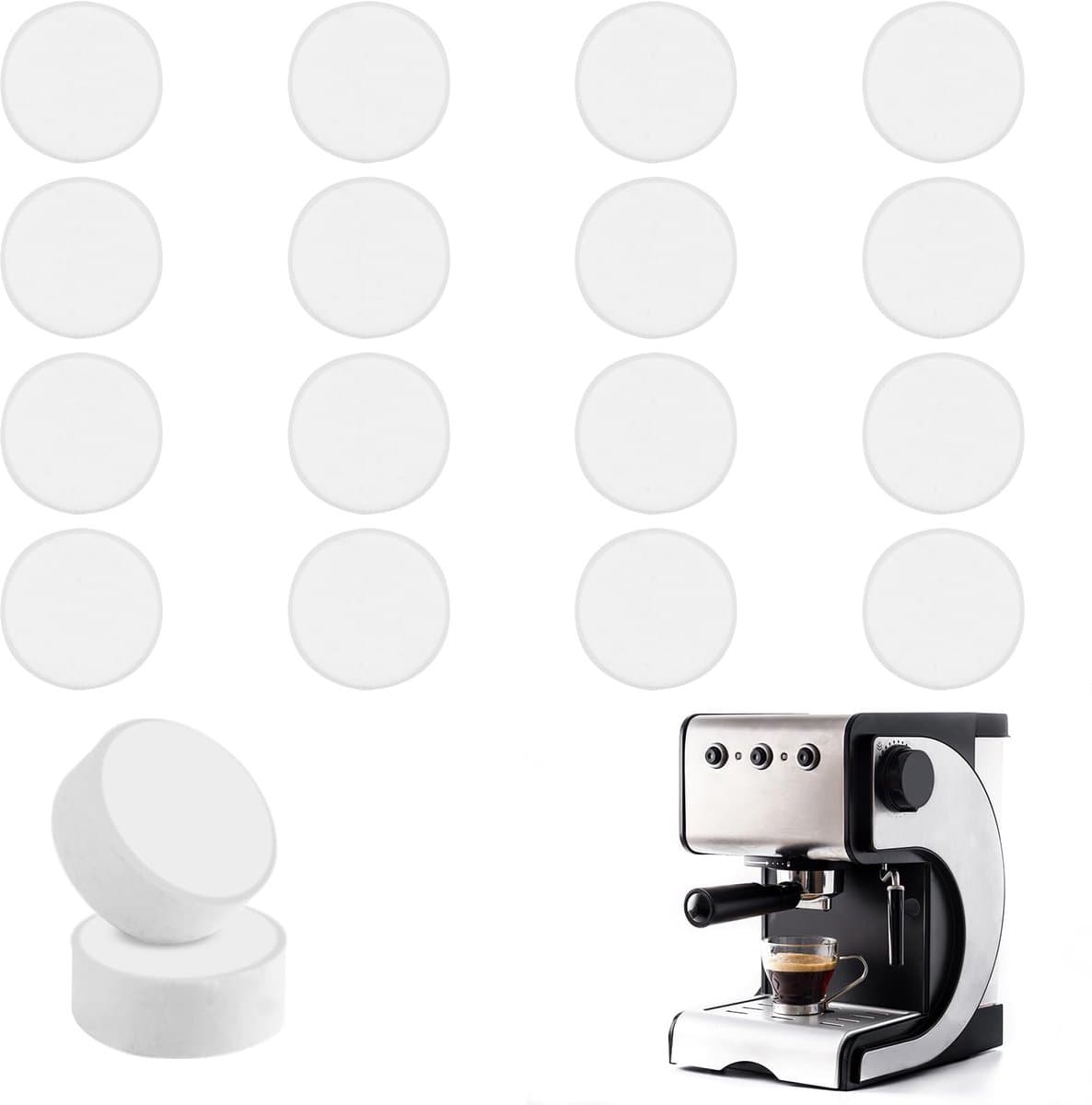 Reinigingstabletten voor Koffiemachine - Universeel Gebruik - 18 x 2 g