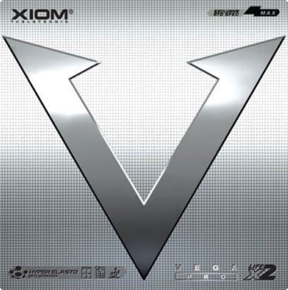 Xiom Vega Pro - Rood - Max - Tafeltennis Rubbers