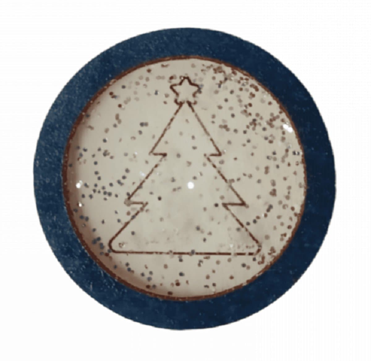 NEEDLEMINDER HOUT - KERSTBOOM - met glitter