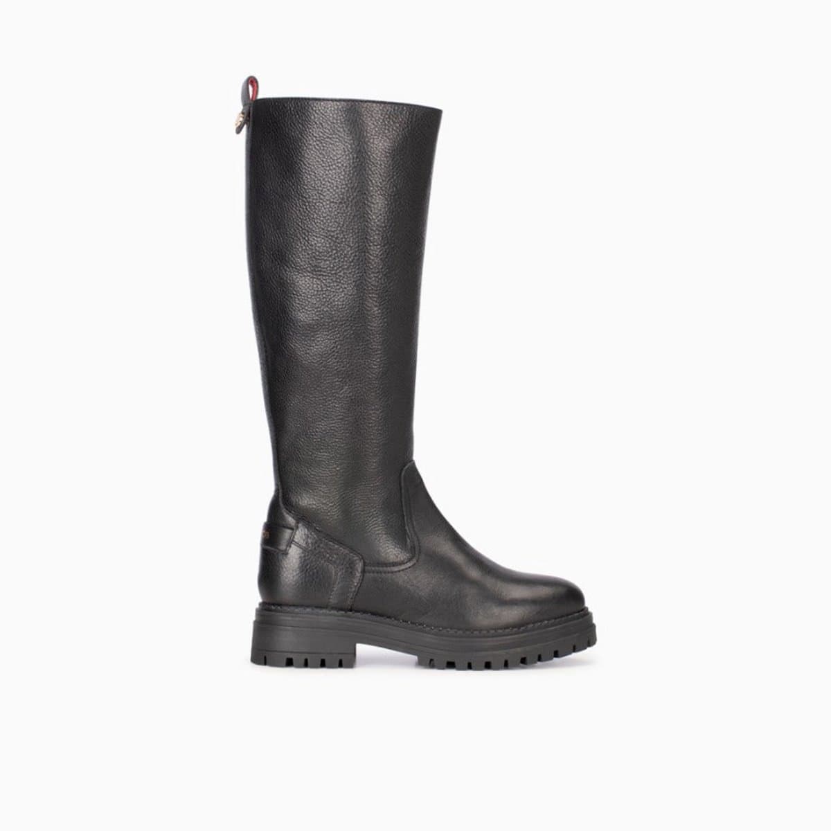 Haboob Lauren Laarzen - Leer - Dames - Zwart - Maat 38