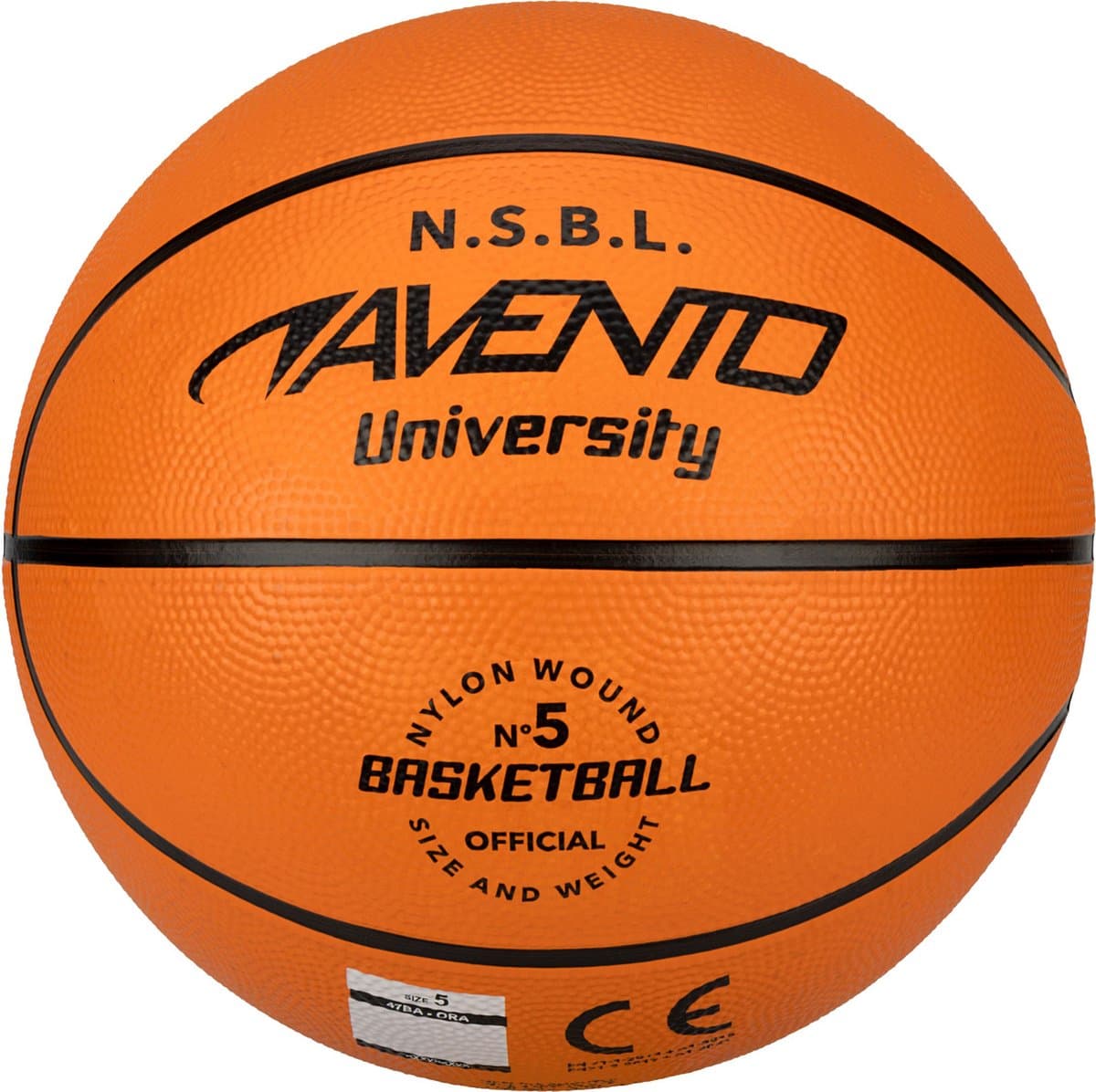 Avento Basketbal Maat 5 - Junior Squad - Oranje/Zwart