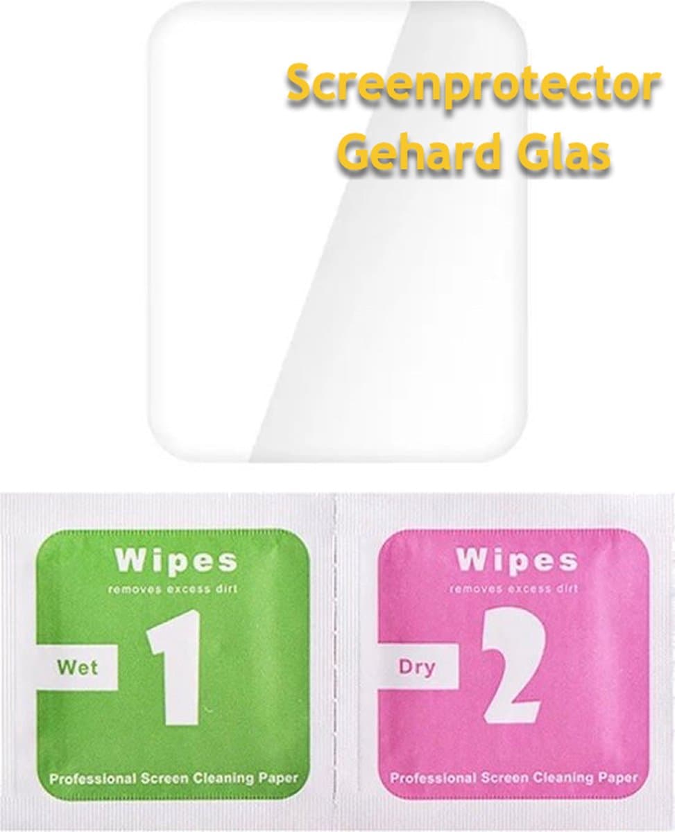 Screenprotector GEHARD GLAS gps horloge kind - GPSHorlogeKids - Smartwatch kinderen - display protector gps horloge kind - Geschikt voor diverse 4G modellen GPSHorlogeKids Wonlex Qlokkie Trackie