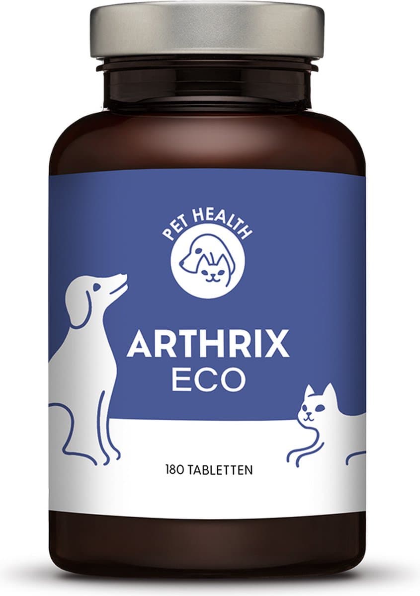 Pet Health - Arthrix® Eco - 180 Tabletten - MSM/Glucosamine/chondroïtine/vitaminen - Voor Kat & Hond