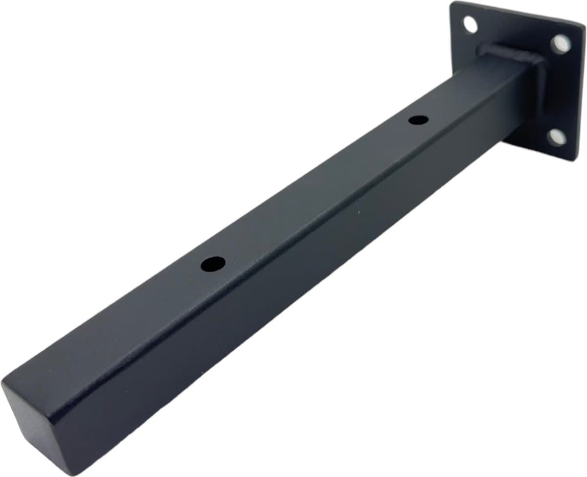 Maison DAM - 1x drijvende plankdrager - Plankdrager - Voor een plank van 20 tot 25cm - Incl. bevestigingsmateriaal; pluggen, schroeven en bit