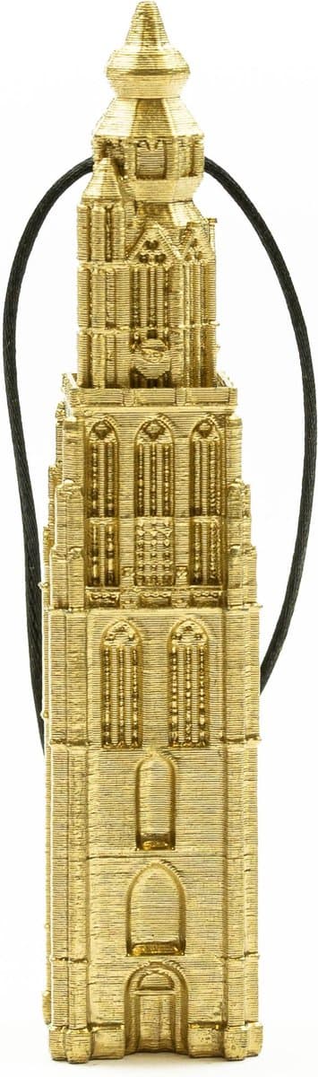 Kersthanger Lange Jan Amersfoort 3D geprint - Goud