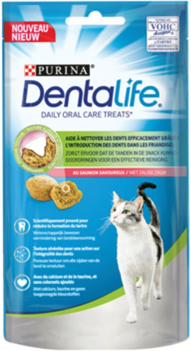 Purina Dentalife Denta Care snoepjes - kattensnack - zalm 40 g