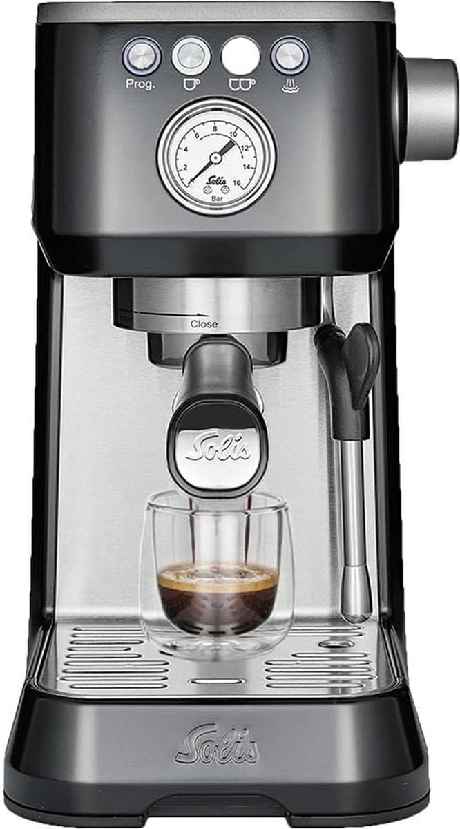 Solis Barista Perfetta Plus 1170 V2 Pistonmachine - Espressomachine - Koffiemachine met Bonen - Zwart