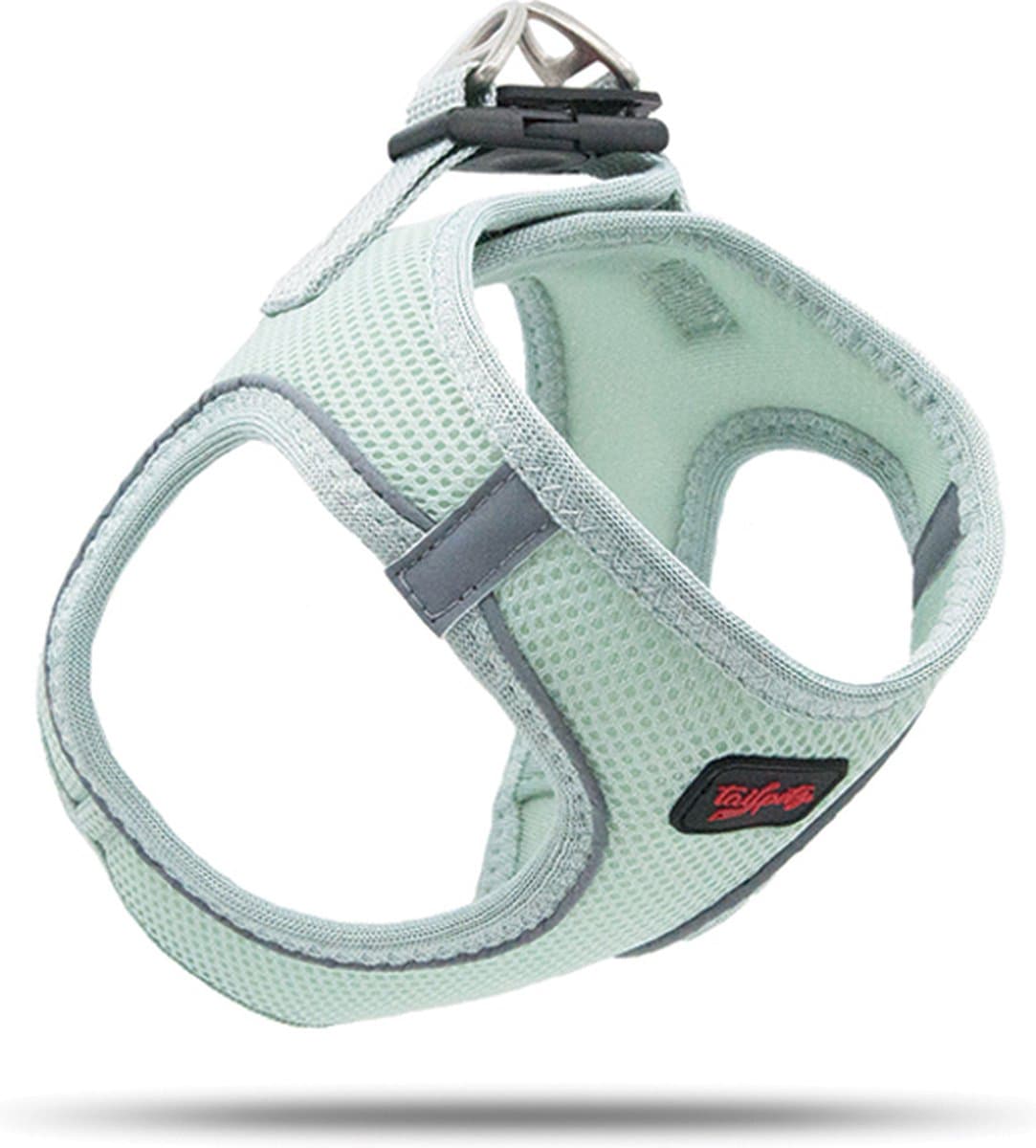 Tailpetz - Air-Mesh Harness - Hondenharnas - Hondentuig - Hondentuigje Kleine Hond - Y Tuig Hond - Harnas Hond - Anti Trek Tuig Hond - Reflecterend - Maat M - Moon