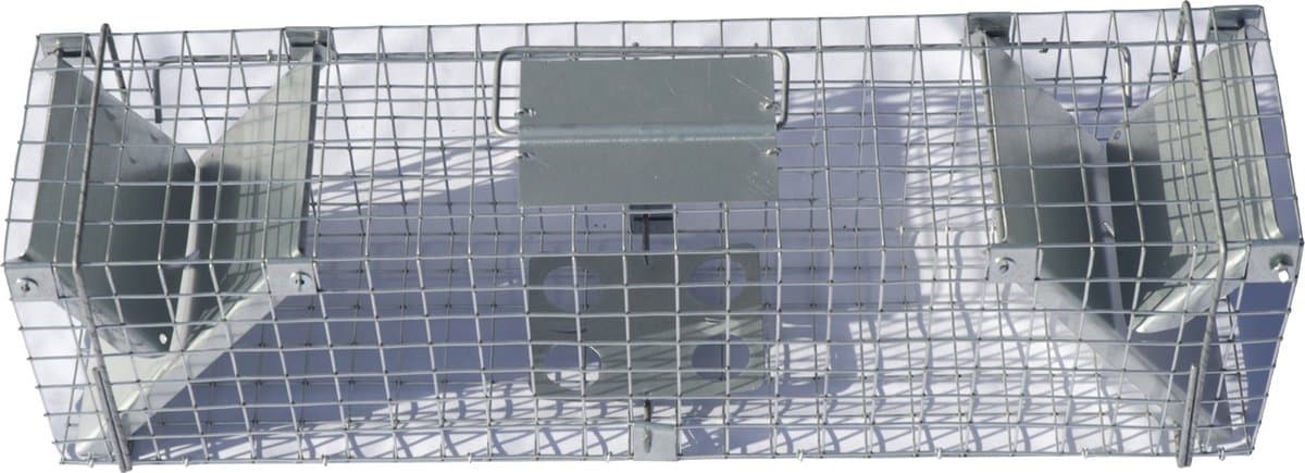 Doorloopval rat, marter, bunzing, kat en vos 122x29x32cm