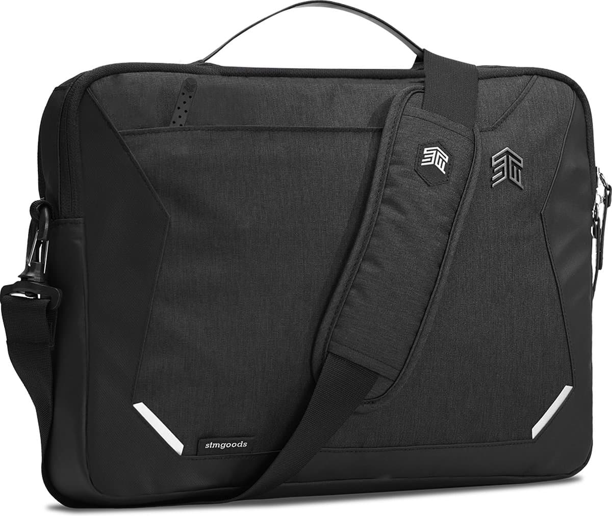 STM Myth laptop brief - geschikt voor MacBook 13 & 14 inch - extra bescherming - waterafstotend - zwart
