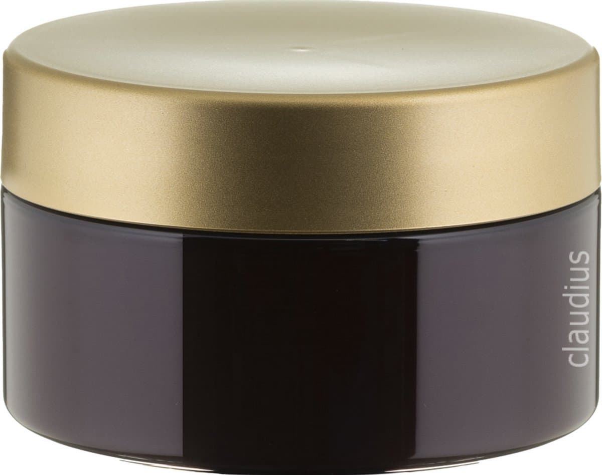 Claudius Badzout Hamam - 300 gram - Amber bruine pot met luxe gouden deksel