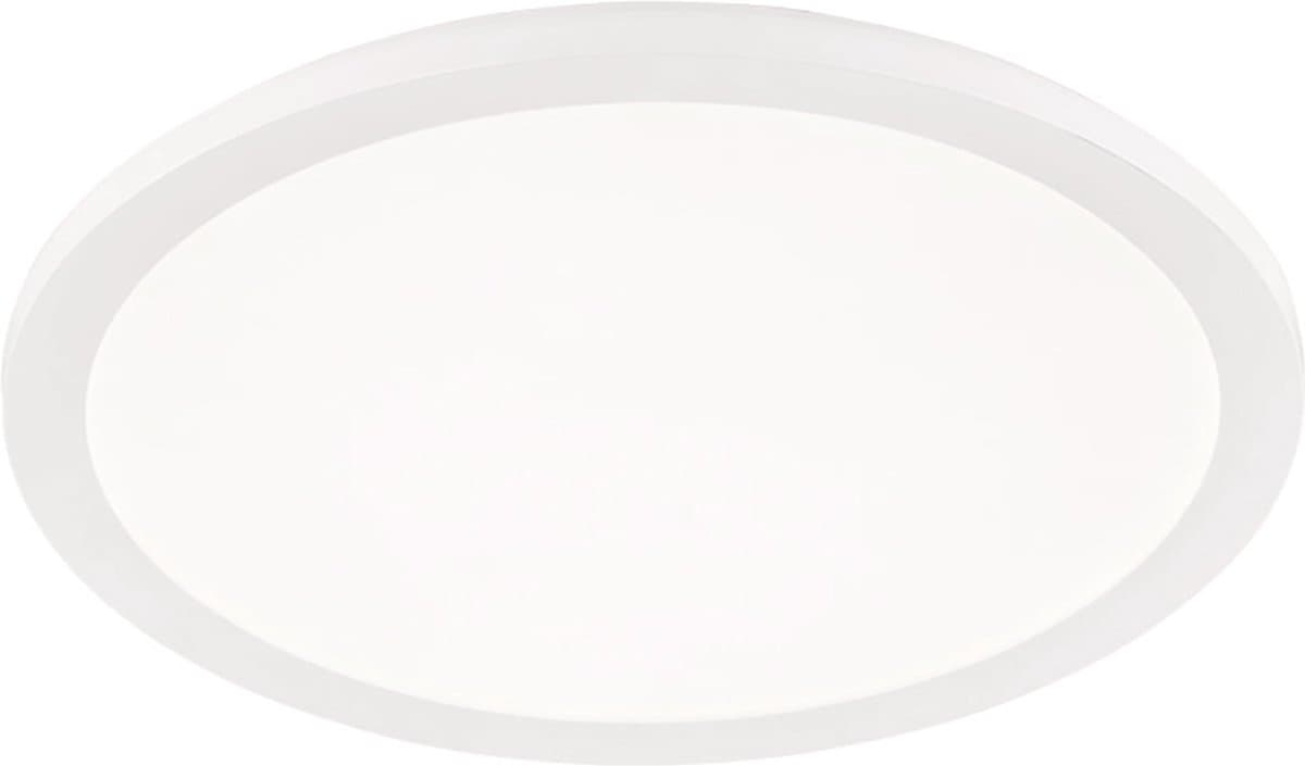 LED Plafondlamp - Badkamerlamp - Torna Camy - Opbouw Rond 22W - Spatwaterdicht IP44 - Dimbaar - Warm Wit 3000K - Mat Wit