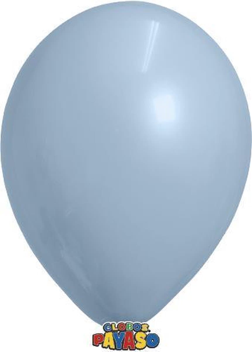 Zakje Met 15 licht blauwe Ballonnen 30cm Doorsnee Biologisch Afbreekbaar - baby blauw