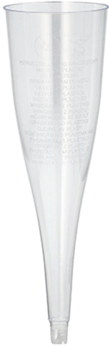 50 Glazen tops voor champagne (zonder voetjes) 0,1 l Ø 5 cm · 17,5 cm glashelder