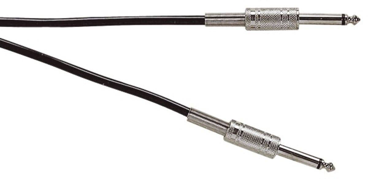 Eenvoudige 6,35mm Jack mono kabel - 1 meter