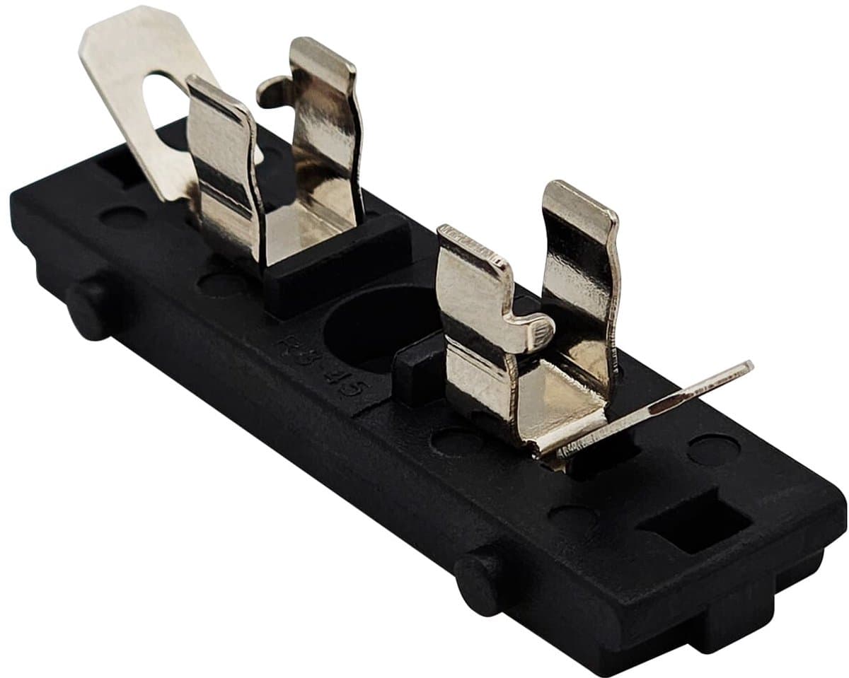 VLTG Zekeringhouder Inbouw Paneel 6.3x32mm - Montage op printplaat - Geschikt voor 6.3x32mm glaszekering