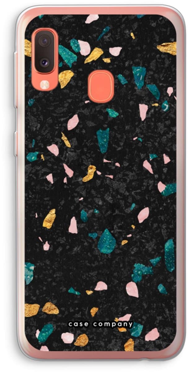 Case Company® - Hoesje geschikt voor Samsung Galaxy A20e hoesje - Terrazzo N°10 - Soft Cover Telefoonhoesje - Bescherming aan alle Kanten en Schermrand
