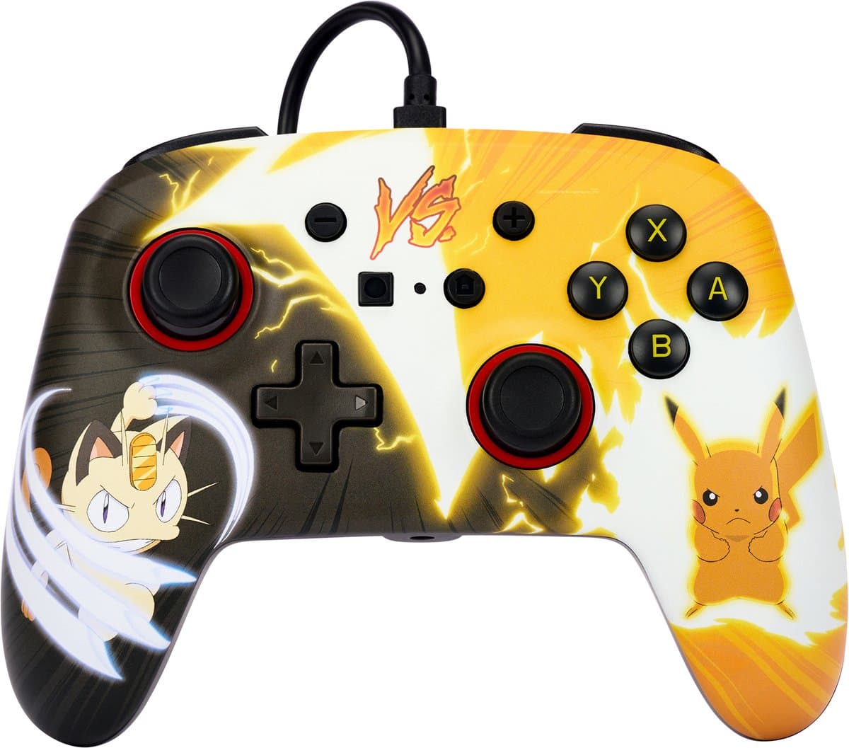 PowerA - Geavanceerde Bedrade Controller - Nintendo Switch - Pokemon Pikachu vs. Meowth