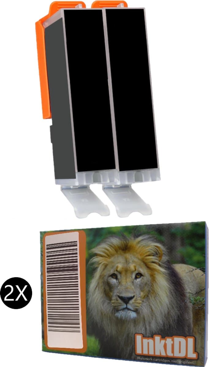 Huismerk geschikt voor Canon PGI550 inktcartridges - 2X Zwart - IP7250 - IX6850 - MG5650 - MG7150 - MG6350 - MG7550 - MG7150 - MX925