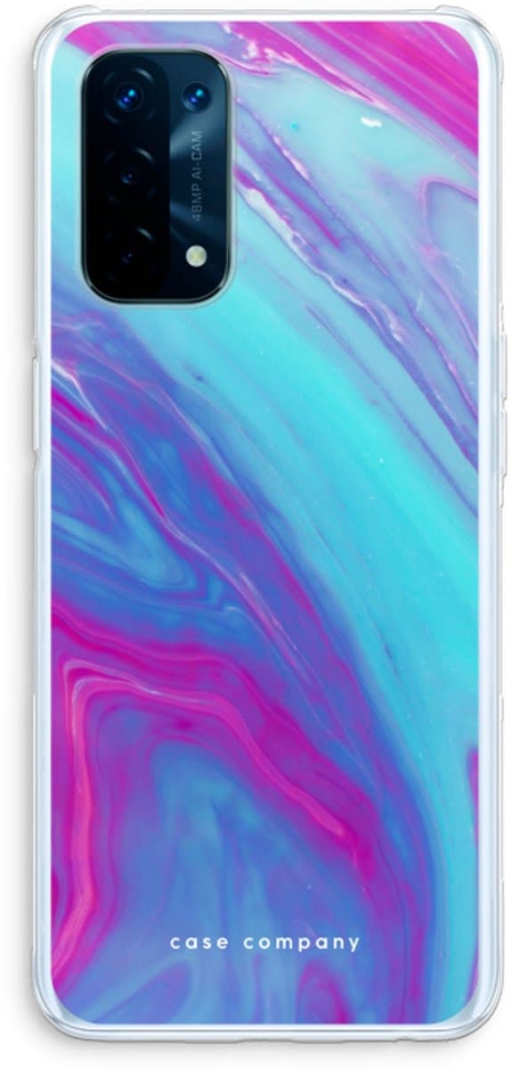 Case Company® - Hoesje geschikt voor Oppo A93 5G hoesje - Zweverige regenboog - Soft Cover Telefoonhoesje - Bescherming aan alle Kanten en Schermrand