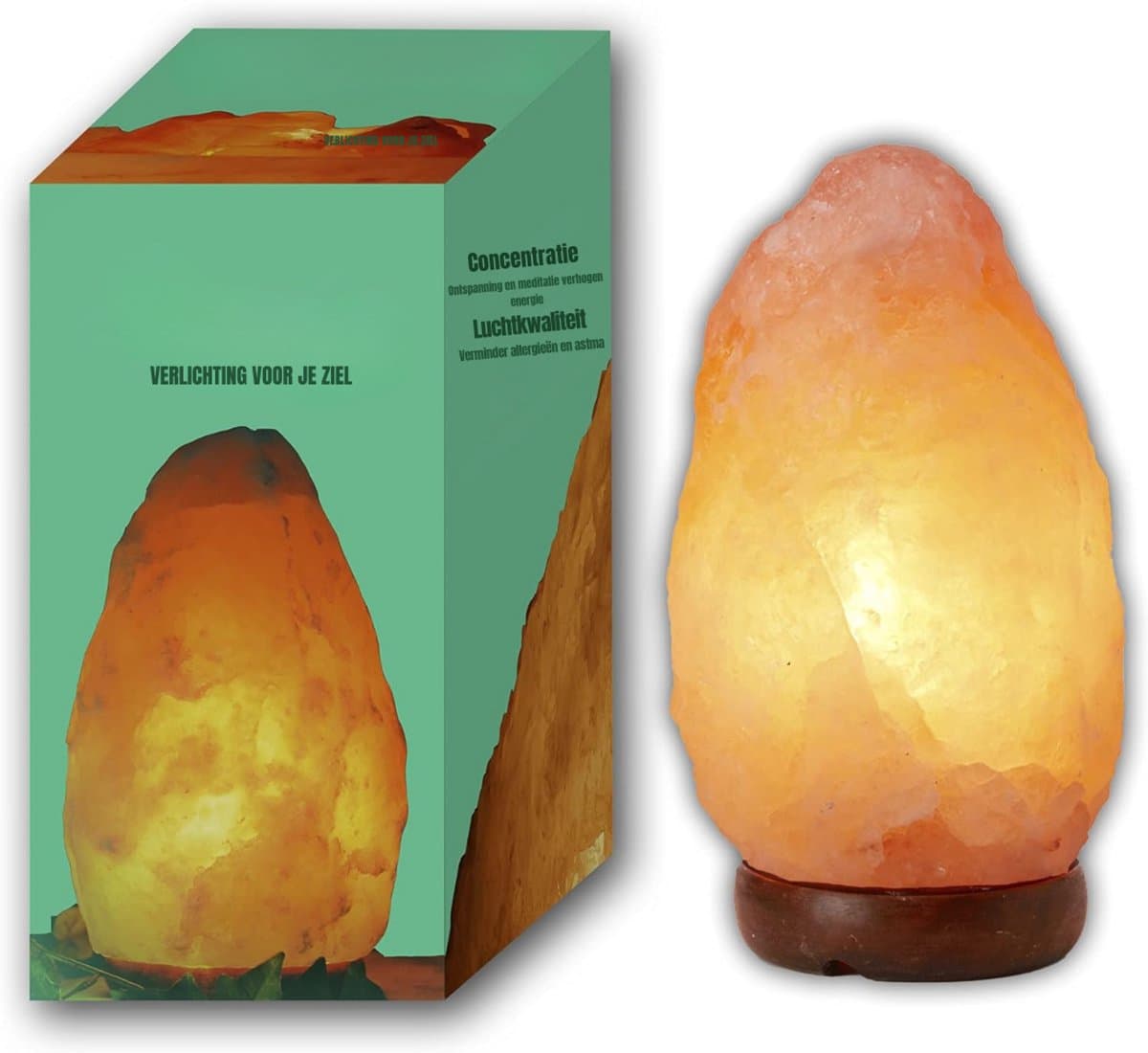 "SCH® Himalaya Zoutlamp - Zoutlamp - Wit - 15cm x 15cm x 25cm