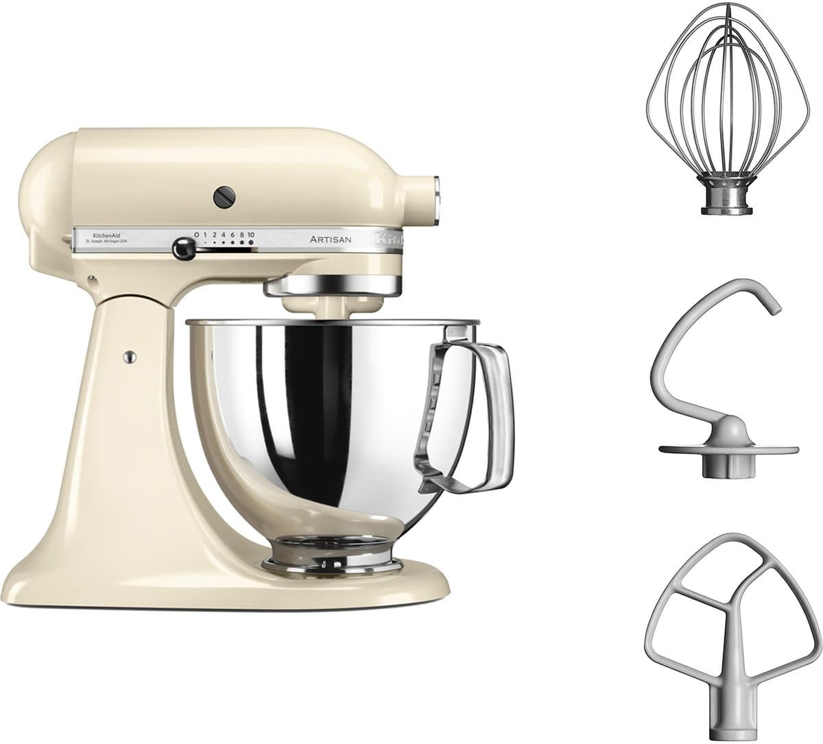 KitchenAid Artisan Mixer 5KSM125 Amandelwit