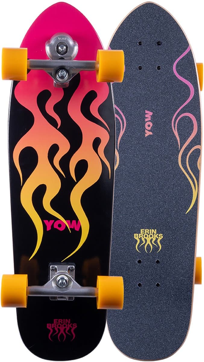 Yow Erin Brooks Power Blaze 31.5 Signature Series Surfskate 2026– Compact high performance surftrainer voor snelle carves en explosieve pumping