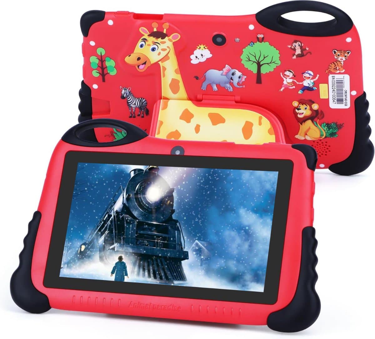 MKSS® Kindertablet Vanaf 3 Jaar - Tablet Kinderen - Kinderspeelgoed - Rood