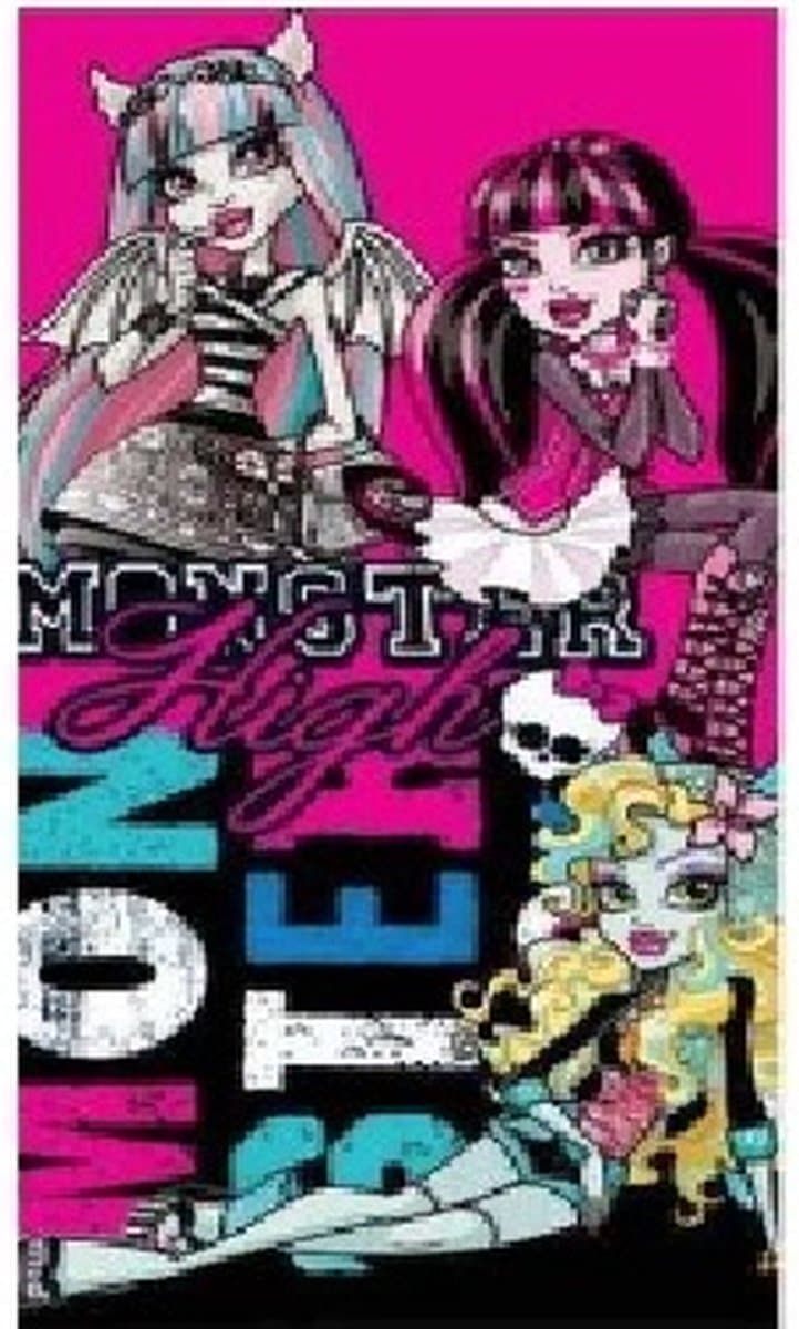 Monster High - Strandlaken - Badlaken - Handdoek - 75x150Cm - Katoen.