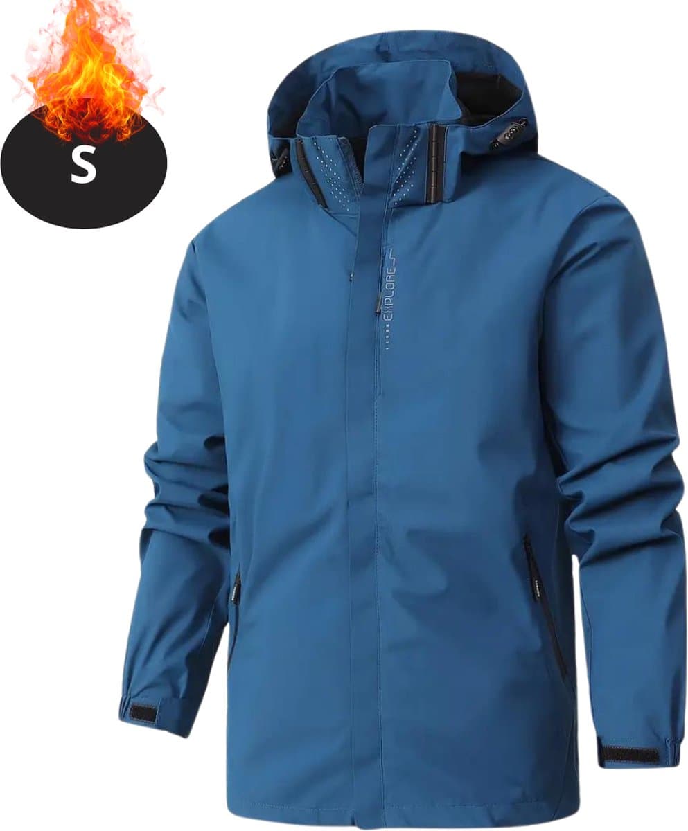 Bovista Windjas Voor Heren - Parka - Lente & Herfst - Jas - Volwassen - Windjack - Windbreaker - Outdoor - Donkerblauw - Maat S