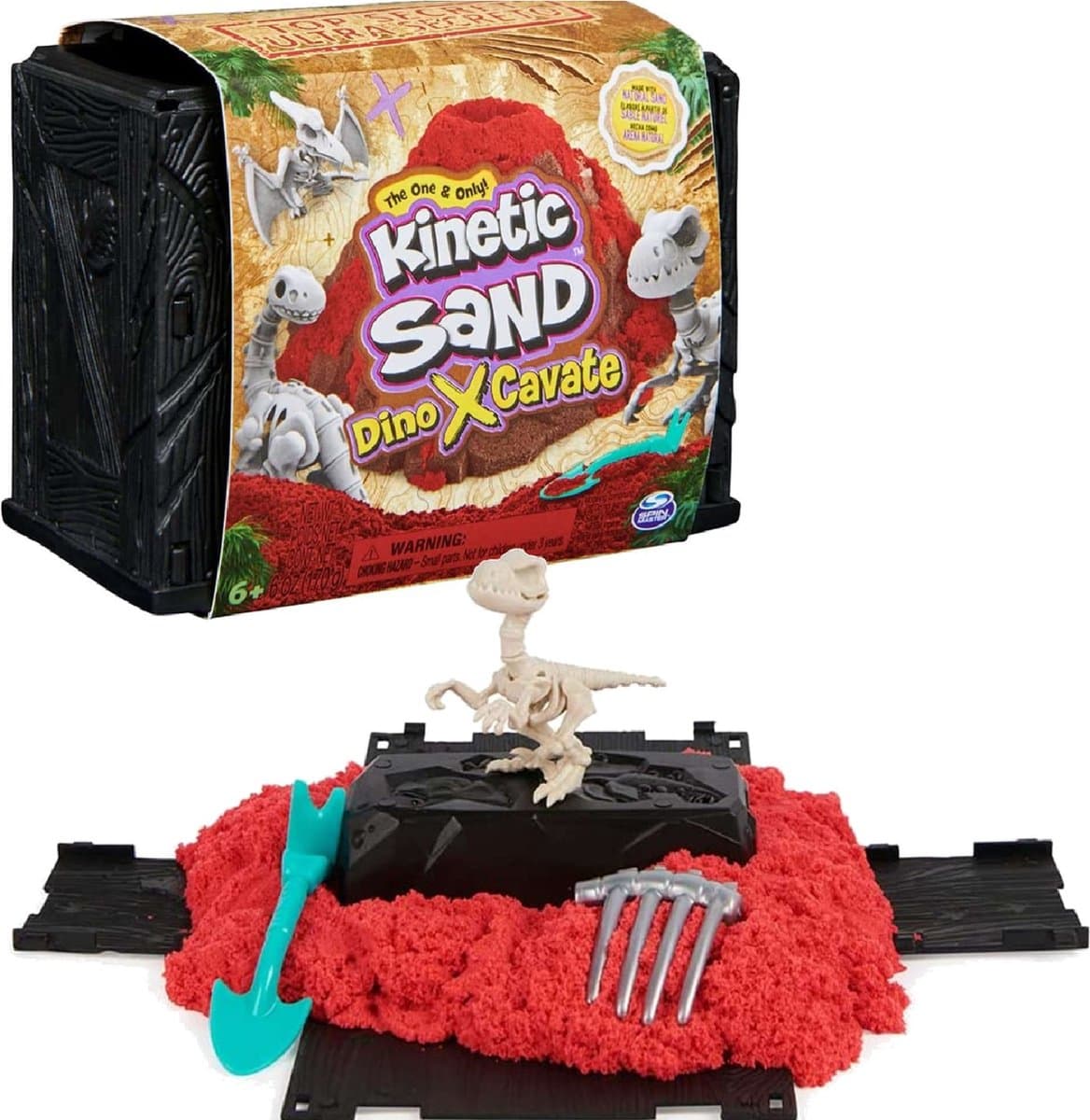 Kinetic Sand Dino X Cavate - Magisch speelzand dat tot leven komt