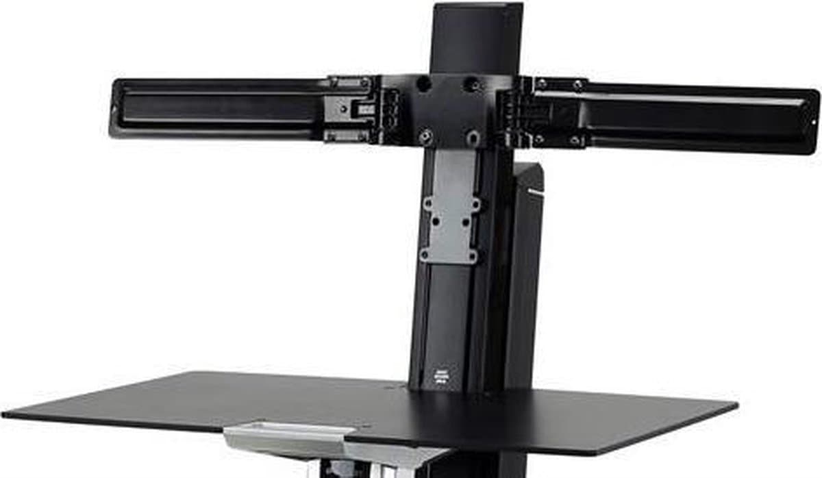 Ergotron Dual Monitor Double-Hinged Bow 63,5 cm (25") Bureau Zwart