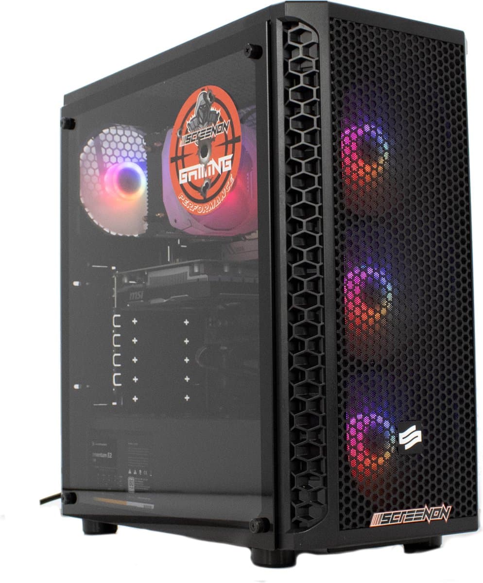 ScreenON - Game PC - Ryzen 5 - 240GB M.2 SSD + 1TB HDD - RTX 3050 - GamePC.Y23584